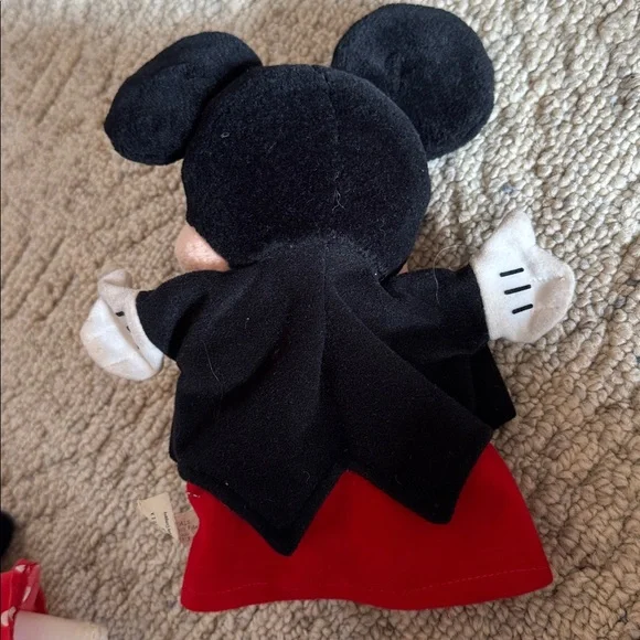 Vintage Minnie Mouse and Mickey Mouse Hand Puppets Mattel, Inc. 1993 Disney - Picture 3 of 4